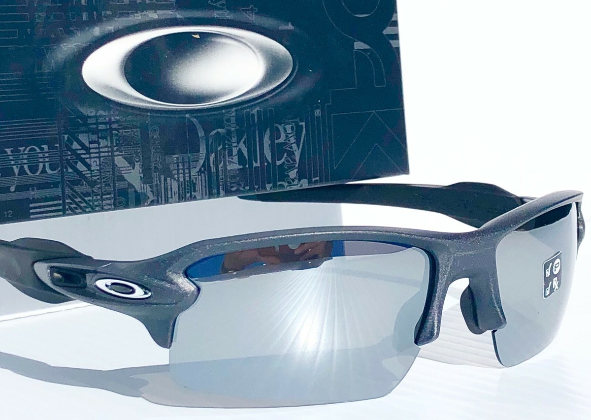 NEW* Oakley FLAK 2.0 LEAD Steel POLARIZED Galaxy Chrome mirror