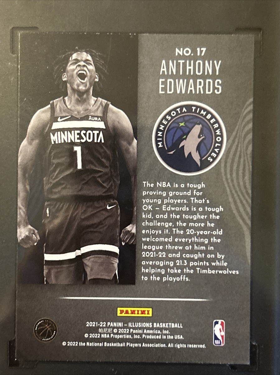 【PANINI /100】Anthony Edwards直筆サイン入りポスター 2023-24 Panini Revolution Vortex Sunburst Anthony Edwards