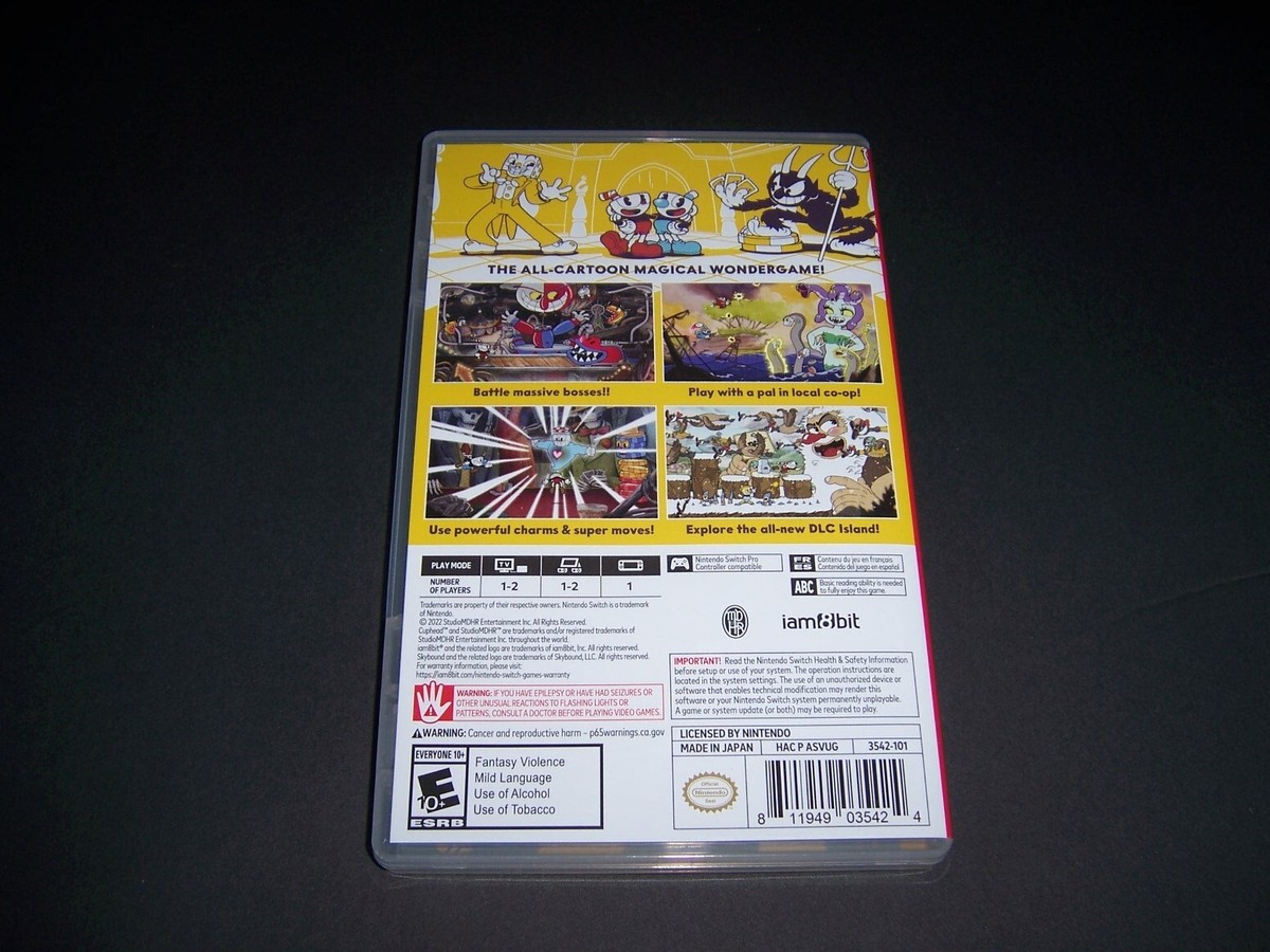 Authentic Replacement Case Box *Case Only* for Cuphead Nintendo