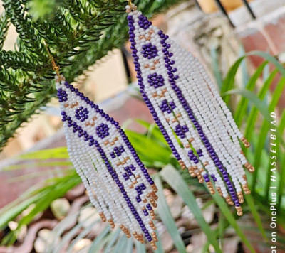 Handmade Seed Bead Fringe Earrings - Long Tassel Beaded Jewelry for Women