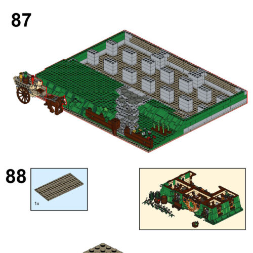Bag End Iconic Tavern Cave Model with Interior Building Brick Toys MOC Block Set - Picture 6 of 7