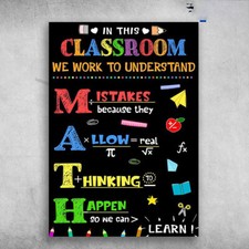 Classroom Rules - In This Classroom, We Work To Understand, Mistakes Because ...