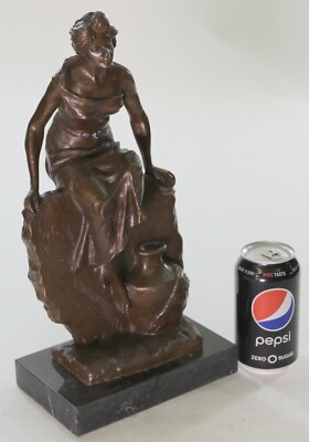 Hand Made Quality Art Nouveau Roman Goddess Bronze Sculpture Statue Figure Deal