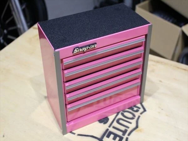 Snap-on Miniature Tool Box Micro Roll Cab Top Chest Pink NEW JP Width 215mm