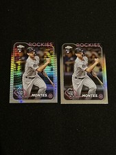  Coco Montes (2) 2024 Topps Chrome Rookie Prism- Refractor #182 Colorado Rockies