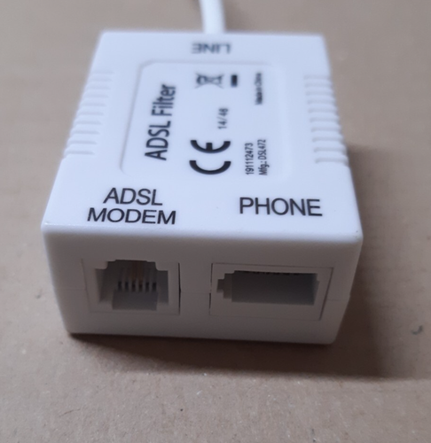 ADSL Microfilter Broadband Lead BT Inline RJ11 Phone Splitter/Cable - 第 4/4 張圖片