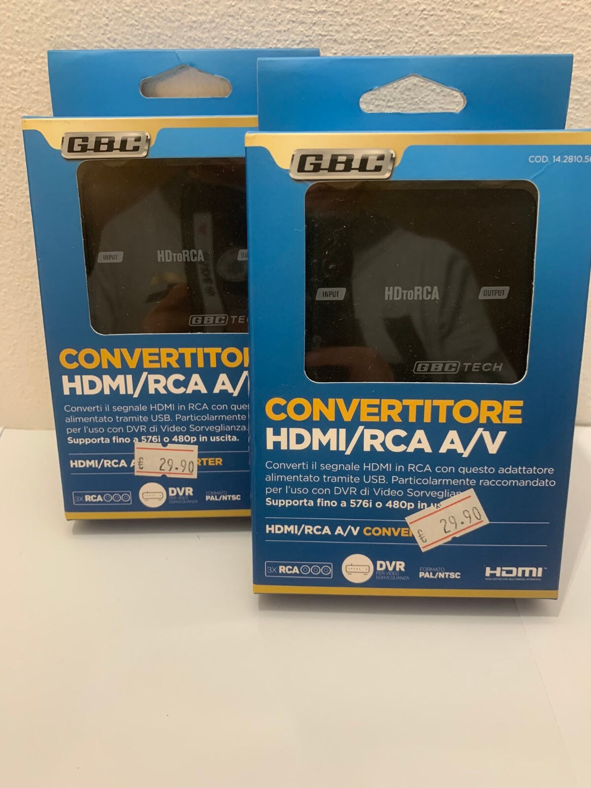 CONVERTITORE HDMI/RCA A/V GBC 14.2810.56