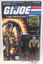 GI Joe 1987 Tunnel Rat 100  Complete ReCarded On UnPunched Repro Card