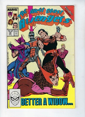 West Coast Avengers #44 VisionQuest continues John Byrne story/cover (1989) FNVF