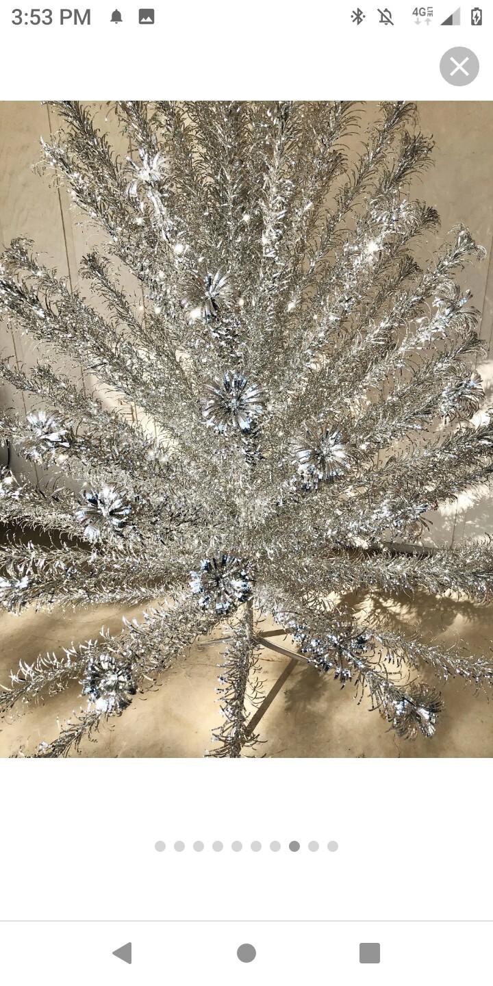 Evergleam Vintage Stainless Aluminum Christmas Tree 7' In Original Box