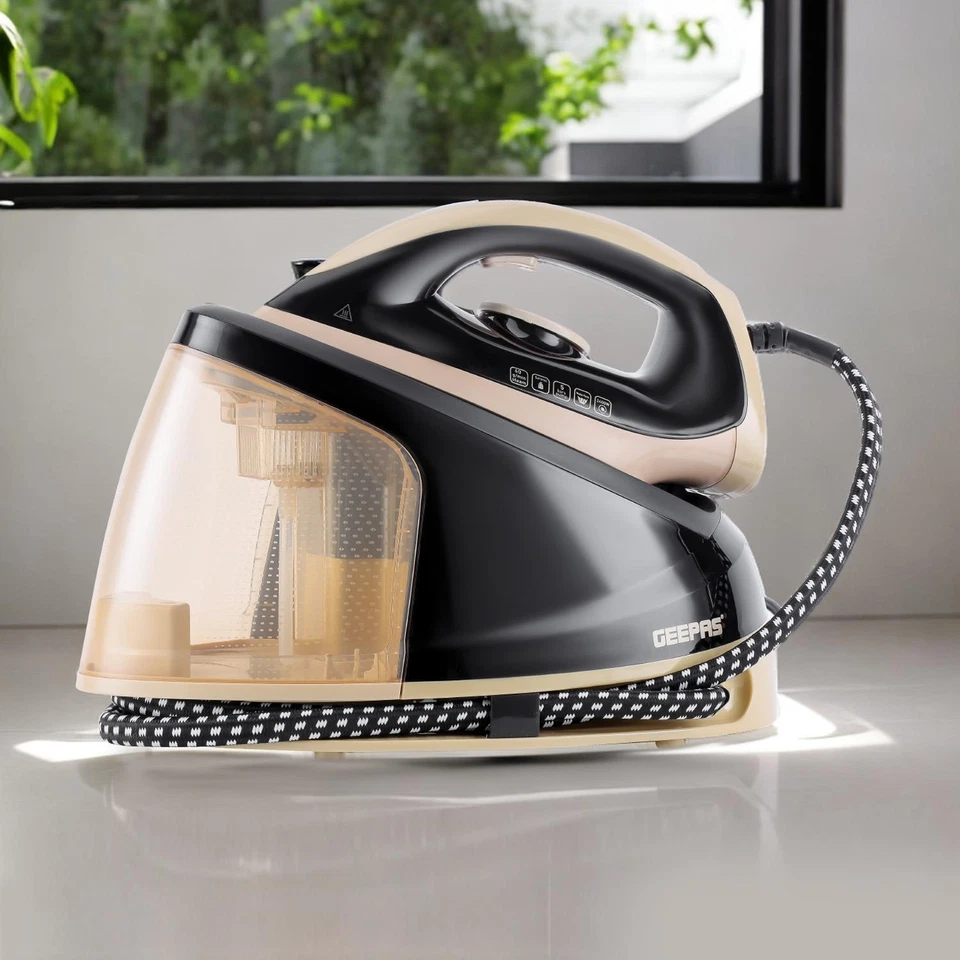 GEEPAS 2400W Iron 1.2L Steam Station Ceramic Soleplate Steam Generator Iron - Image 2 of 4
