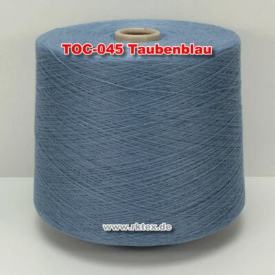 045 Taubenblau TVU Ocean Nm 30/2 Baumwolle Acryl Strickgarn Häkelgarn Garn Kone