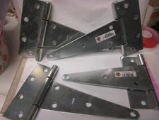 4 yes 4 Hinges National Hardware N129-221 Extra Heavy T Hinges 8" size ,Zinc