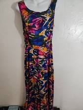 vintage 60's psychedelic jumpsuit palazzo wide legs size 36 vassarette nylon