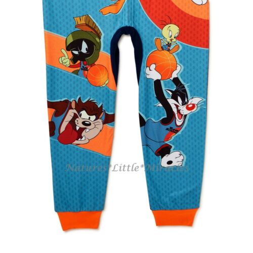 Space Jam Boys Pajamas Union Suit One Piece Tune Squad Size 4-12 Bugs Bunny Taz - Picture 3 of 3