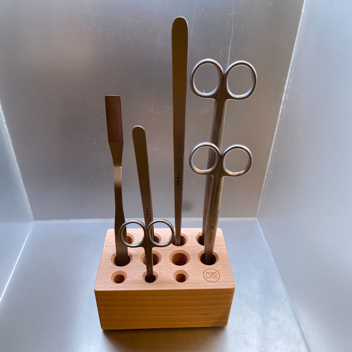 ADA LAB Wood Block Tool Stand Aqua Design Amano Nature ADA LAB Wood Block Tool Stand Aqua Design Amano Nature