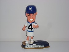 FRANKIE FURTER Hot Dog Brewers Mascot Bobblehead Racing Sausage #4 Helmetbase