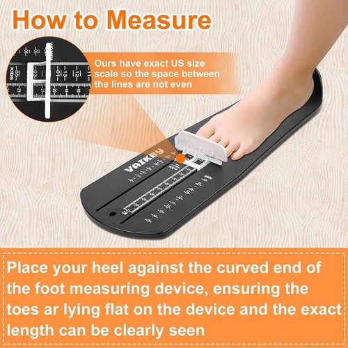 Foot Measuring Device Shoe Sizer Ruler for Kids & Adults – Accurate Size Tool - Picture 7 of 9