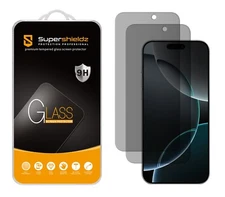 2x Supershieldz Privacy Tempered Glass Screen Protector for iPhone 16 Pro (6.3")