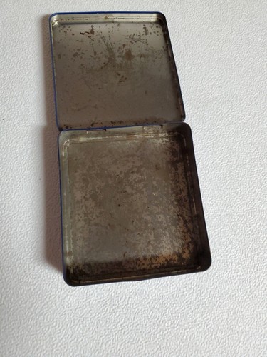 VTG Camel Turkish Gold Hinged Tin Cigarette Case Germany Rusty Scratched Broken - Picture 5 of 16