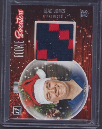 2021 Donruss NFL Holiday Rookie Sweater RC 2 Color Mac Jones Patriots. STAR!!!