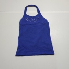 Sale Children's Place XS4 blue halter sparkle neck