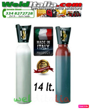 BOMBOLE OSSIGENO E ACETILENE X SALDATURA OSSIACETILENICA DA 14 LT. PIENE 