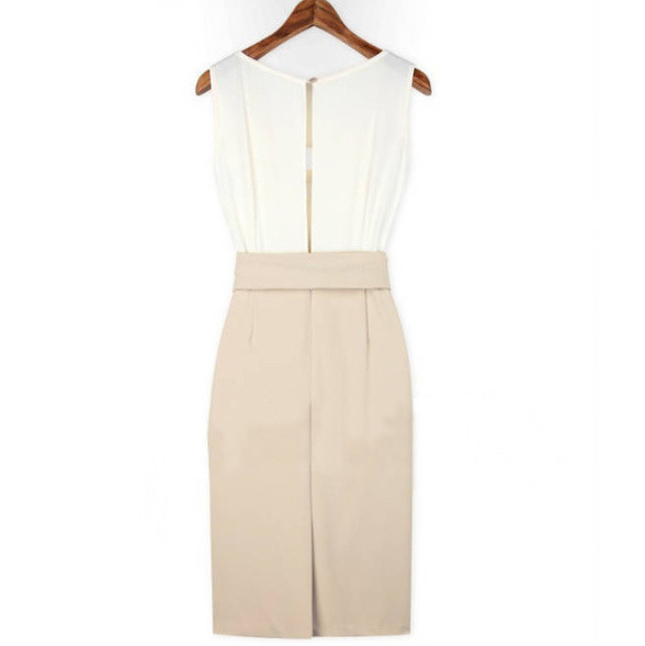 brown and white strapless dress Strapless Flowy Mini Dress-Chocolate