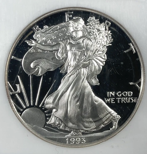 1993 Silver Eagle ASE 1.00. NGC PR 69. UC Proof.