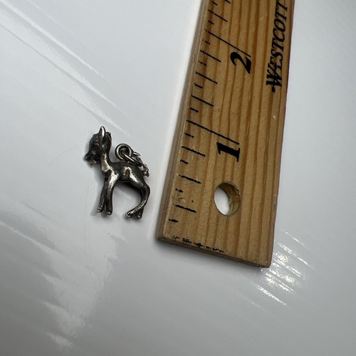 925 Sterling Silver Retro Pendant Charm Bambi Disney Cute Deer Animal Wildlife - Picture 8 of 8