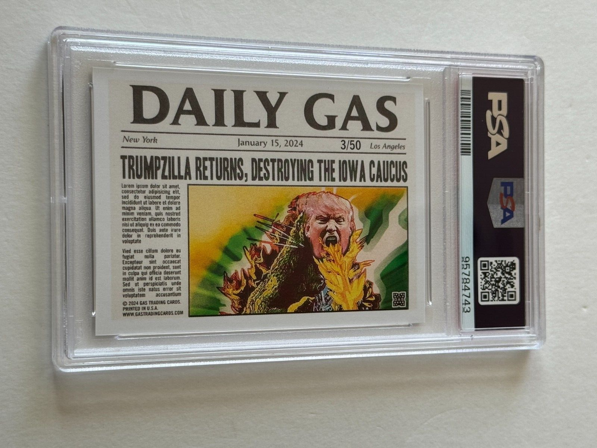2024 GAS Donald Trump TRUMPZILLA Godzilla CRACKED FOIL Variation