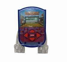 1995 Electronic Hand-Held Hangman Game Milton Bradley in Blue