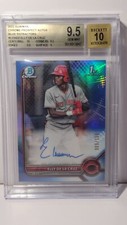 2022 Bowman Chrome Blue Refractor Elly De La Cruz RC /150 BGS 9.5 w/ 10 AUTO