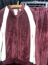 Men's Size Small Irvine Park Velour Tracksuit Jacket Pants