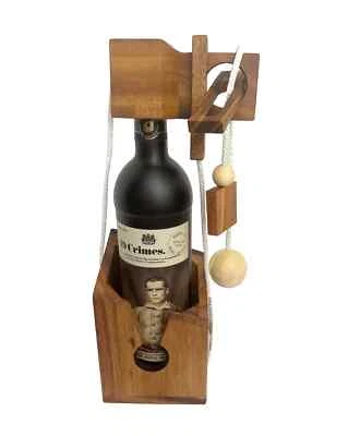 CRAFTY ARTISAN Flasche Gefängnis Holzpuzzle, Brainteaser, IQ Spiele für Erwachsene