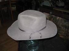 Akubara Snowy River Pure Fur Felt Gray 7 1-4 Fedora Cowboy