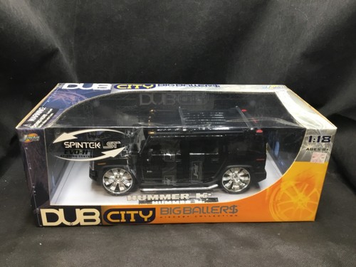 Hummer H2 Black Die-Cast Model 1:18 Scale DUB CITY Big Baller$ Jada Toys R10