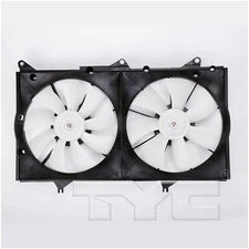 Dual Radiator and Condenser Fan Assembly TYC For 2002-2006 Toyota Camry