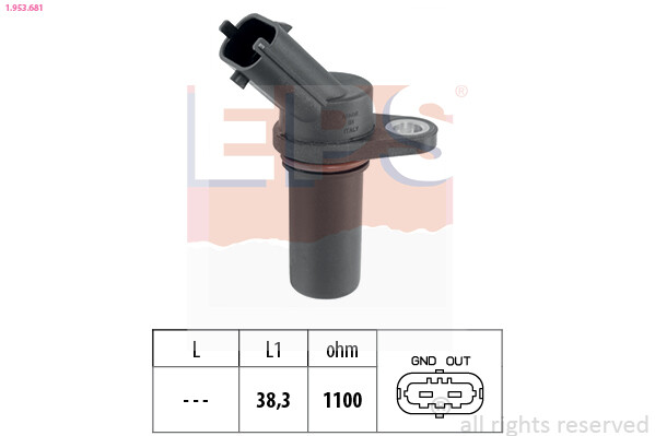 1.953.681 EPS Sensor, crankshaft pulse for ,CITROËN,FIAT,IVECO,PEUGEOT