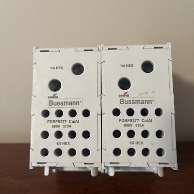 EATON ELECTRICAL / COILTRONICS /BUSSMANN PDBFS377 Power Distribution Block -2ea.