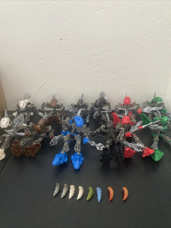 Lego Bionicle Rahkshi conjunto completo de 12 com lote Kraata Lerahk Pahrak - Imagem 2 de 4