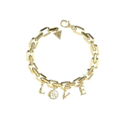 GUESS Bracciale Uomo/Donna JUBB04251JWYGS - Collezione Hashtag, Design Moderno, Regalo Ideale