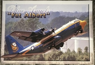 Vtg 1970s Blue Angels “Fat Albert” EC 130 G Hercules Lockheed C 130 Unused PC