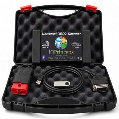 KFZ Profi OBD2 Diagnosegerät PKW LKW Transporter Fehlerausleser Bluetooth USB