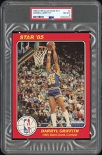 1984-85 STAR SLAM DUNK SUPERS 5X7 #4 DARRELL GRIFFITH PSA 8