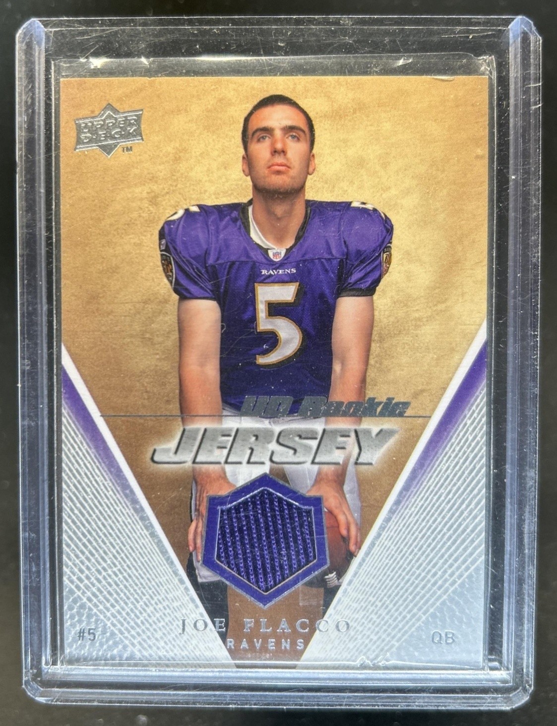 Joe Flacco Upper Deck Rookie Jersey #JF Base