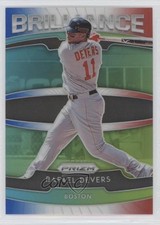2020 Panini Prizm Brilliance Red White & Blue Prizm Rafael Devers #B-8 wk1