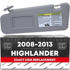 Sun Visor, Driver Side for Toyota Highlander - Beige