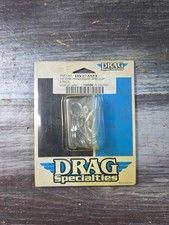 Drag Specialties 4 PACK Chrome Nylon 1/2 Handlebar Wiring Clip for Harley 272334