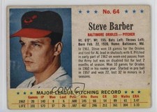 1963 Post Steve Barber #64 0t1